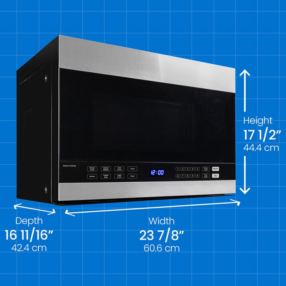 Danby 1.4 Cu. Ft. Over The Range Microwave Oven in Stainless Steel, , large