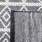 Safavieh Natura NAT477A 6" Square Ivory and Black Area Rug, , large