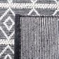 Safavieh Natura NAT477A 6" Square Ivory and Black Area Rug, , large