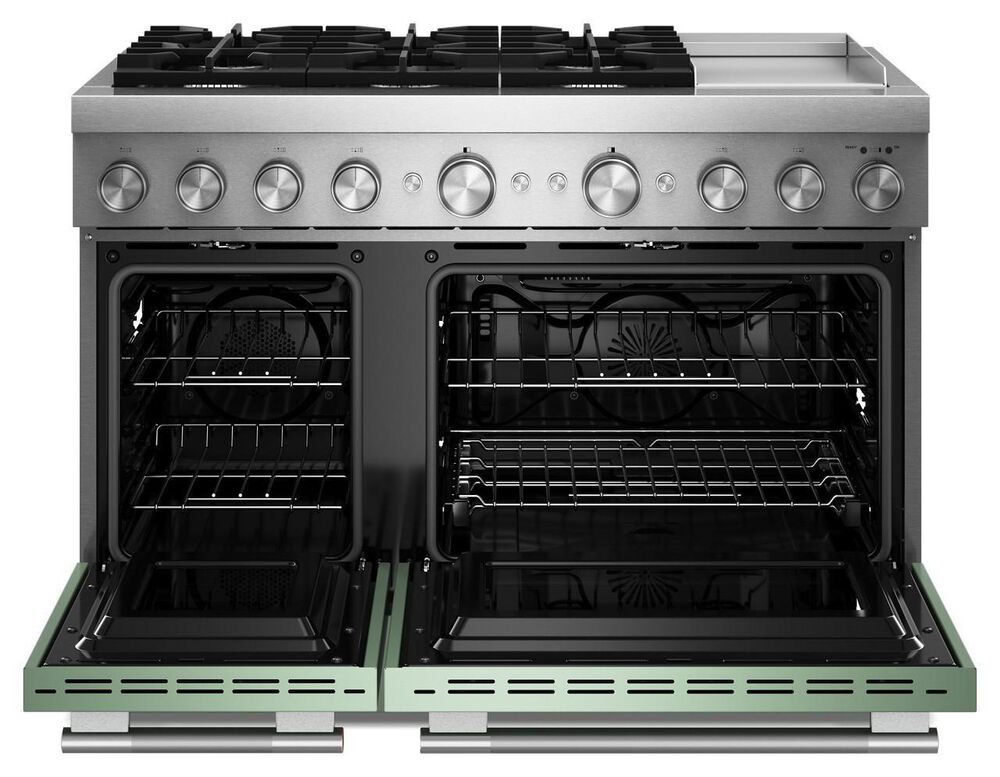 KitchenAid 48" Dual Fuel Freestanding Range with Griddle in Cardamom, , large