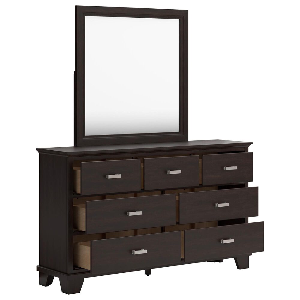 Ashley Covetown 4-Piece Full Bedroom Set in Dark Brown, , large