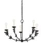 Troy Lighting Florian 5-Light Chandelier in Black Iron, , large