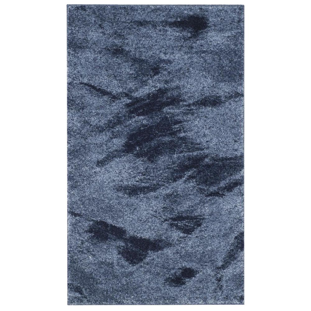 Safavieh Retro RET2891-6065 3" x 5" Light Blue and Blue Area Rug, , large
