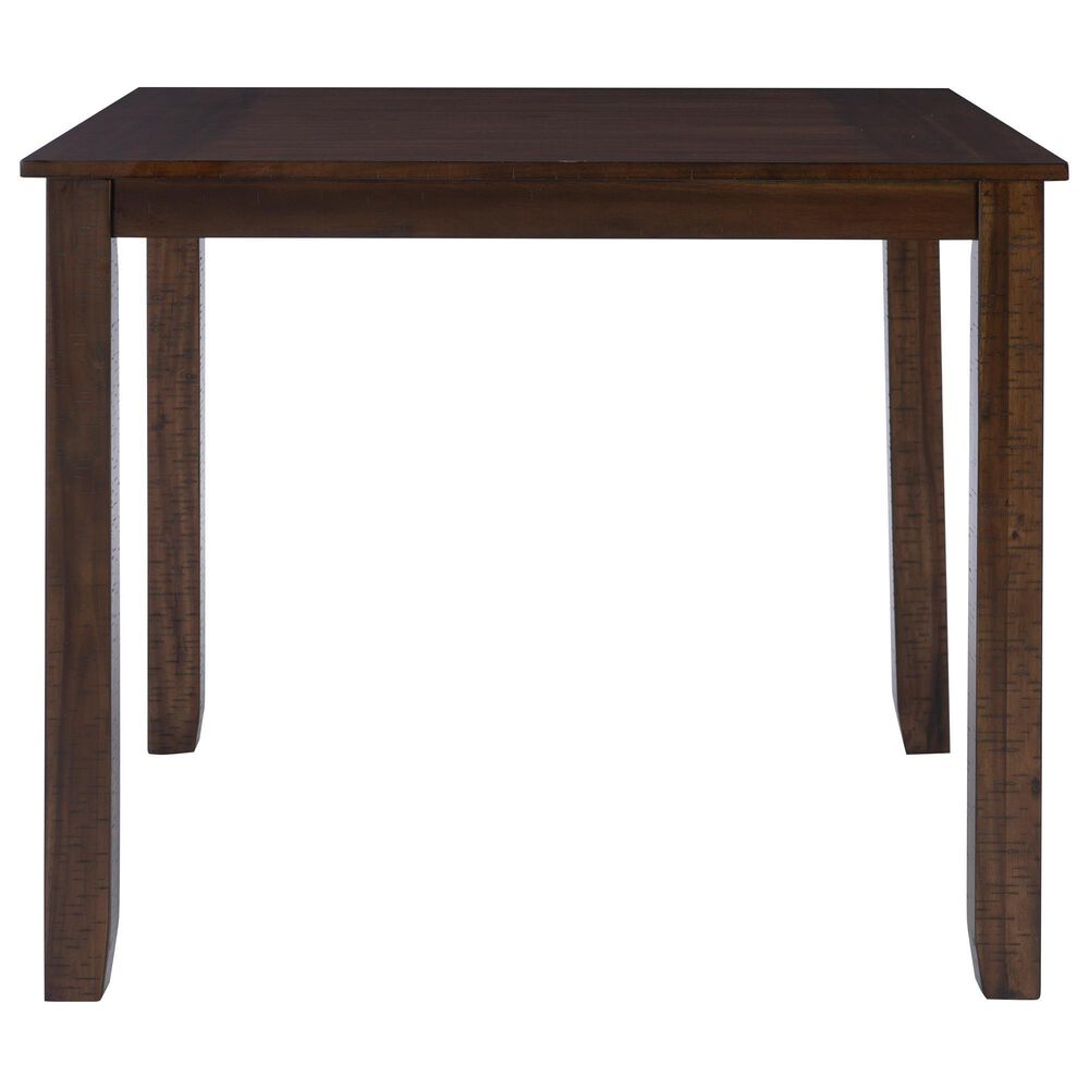 Linon Home Decor Lepine 5-Piece Counter Height Dining Set in Brown, , large