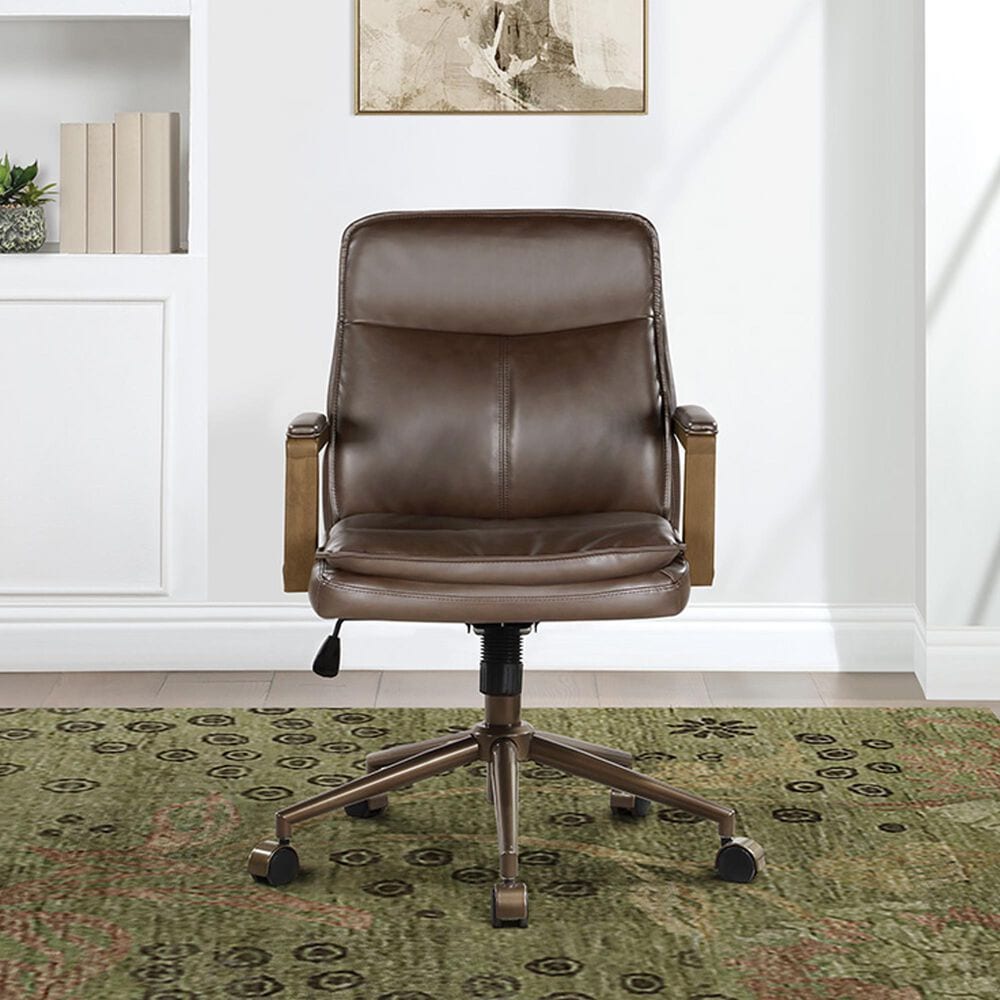 OSP Home Woodlands Office Chair in Chocolate, , large