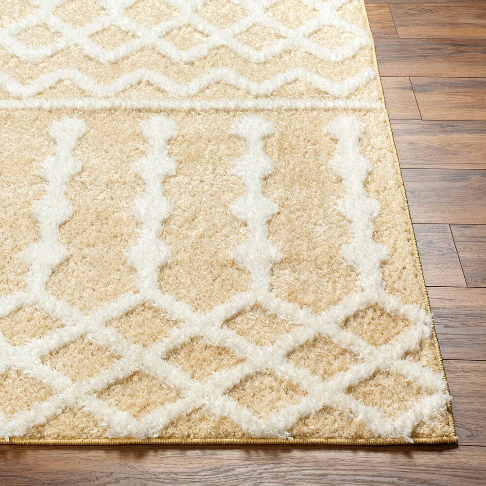 Surya Rodos Southwestern 6&#39;7&quot; x 9&#39; Mustard, White,Tan Area Rug, , large