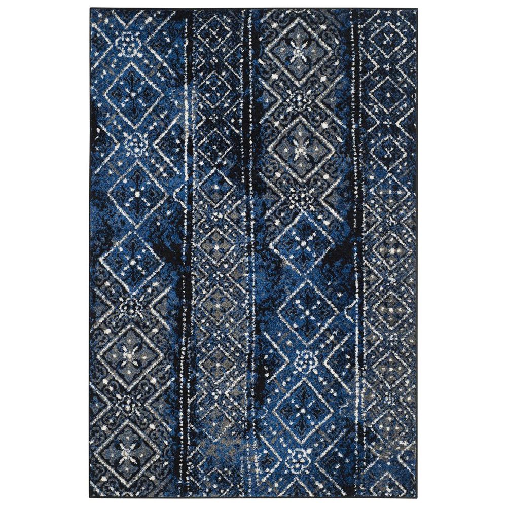 Safavieh Adirondack ADR111A 3' x 5' Silver, Black and Blue Area Rug, , large