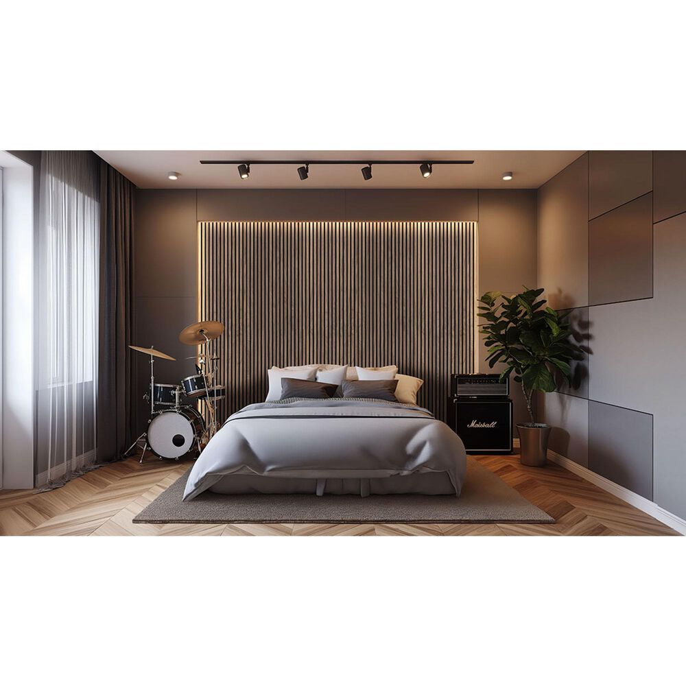 MS International Acoustic Wood Slat Tawny 9.5&quot; x 120&quot; Wall Panels, , large