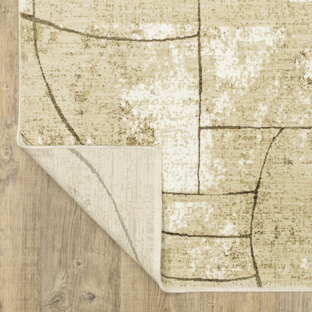 Oriental Weavers Reed 2&#39;3&quot; x 7&#39;6&quot; Beige and Brown Runner, , large