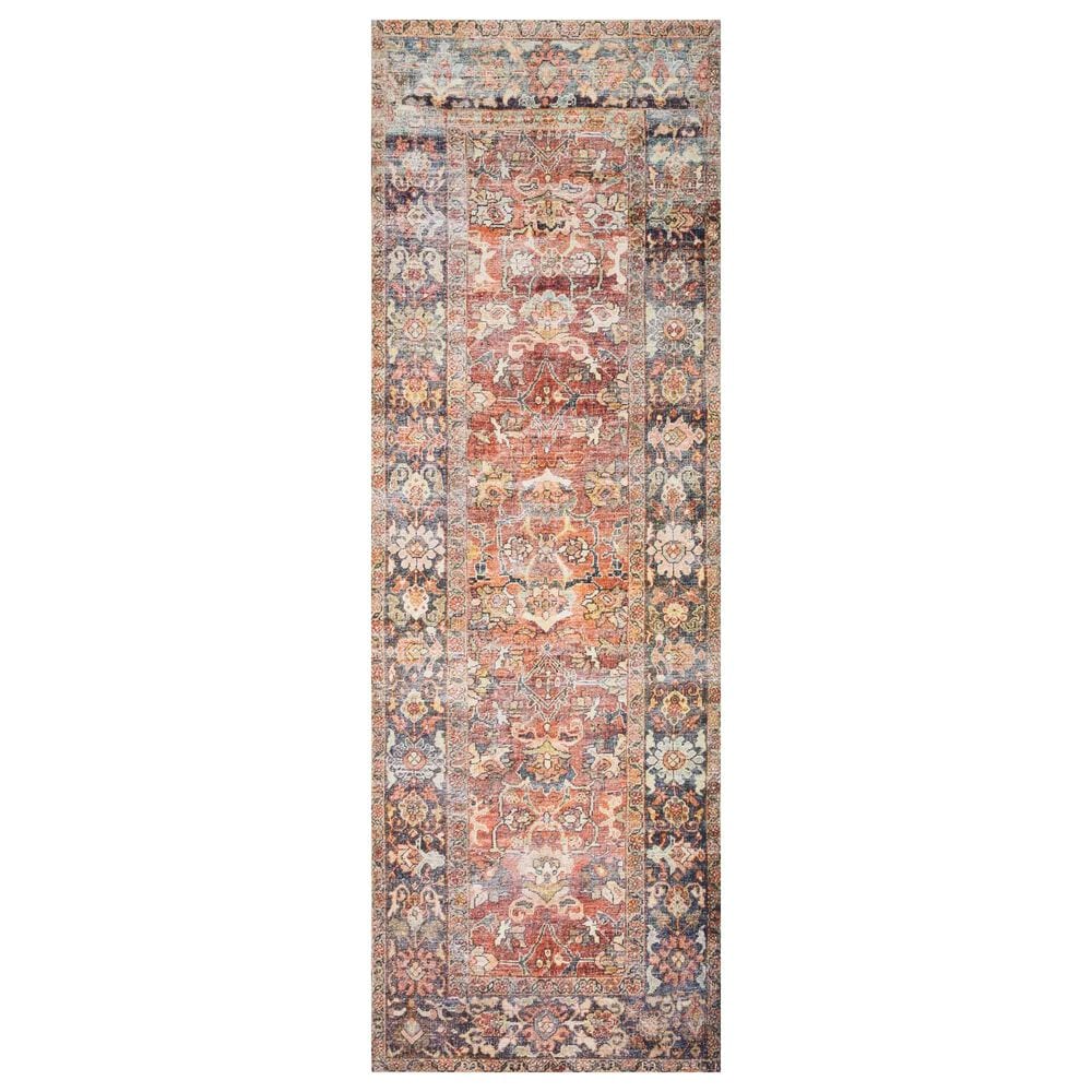 Loloi II Layla LAY-02 2"6" x 9"6" Spice and Marine Runner, , large