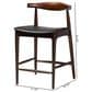 Baxton Studio Eira Counter Stool in Walnut (Set of 2), , large