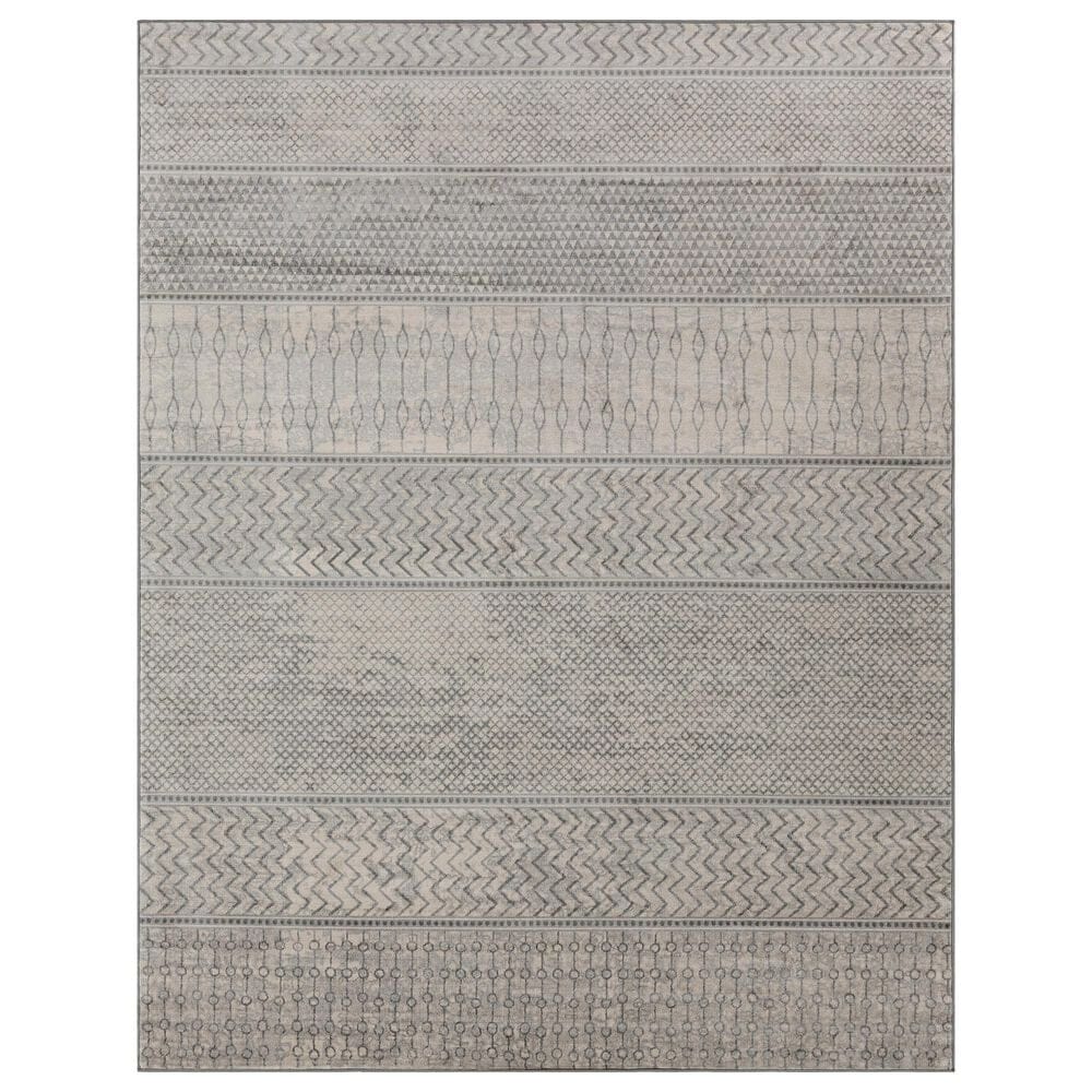 Surya Monaco MOC-2304 7"9" x 10"3" Silver, Gray and Cream Area Rug, , large