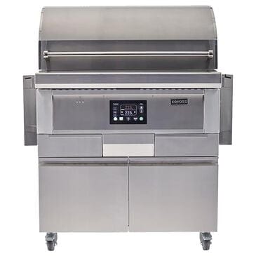 Coyote Outdoor 36" Pellet Freestanding Grill in Stainless Steel, , large