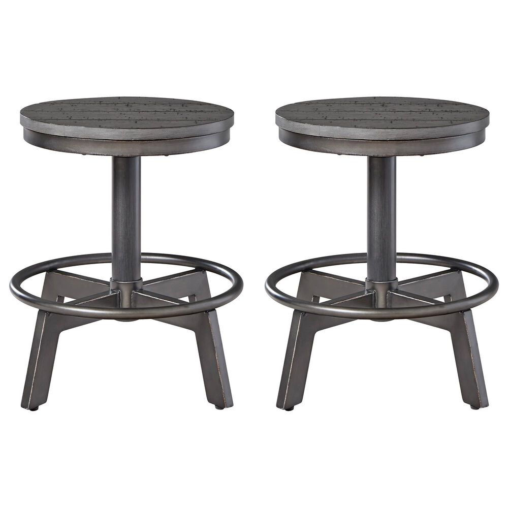 Ashley Torjin Counter Stool Set of 2 in Gray, , large