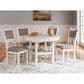 Ashley Erinberg 5-Piece Round Dining Set in Antique White, , large