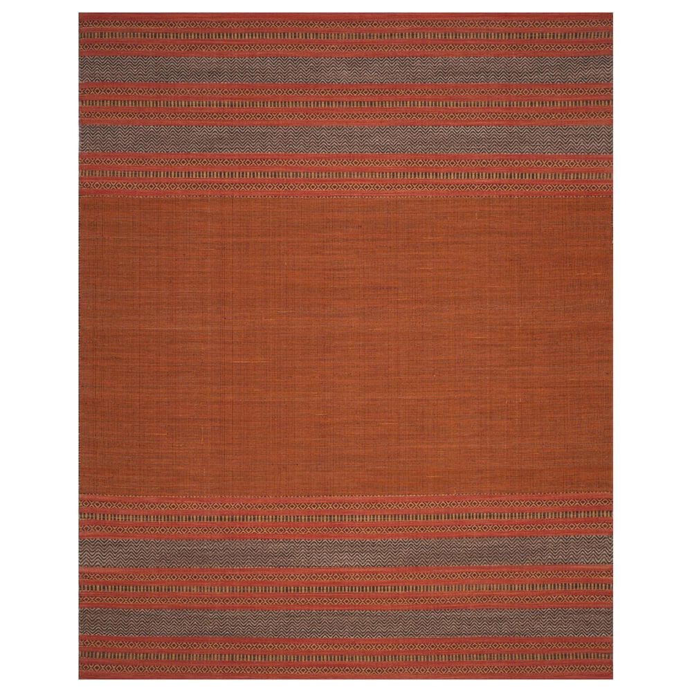 Safavieh Montauk MTK214B 9" x 12" Orange and Red Area Rug, , large
