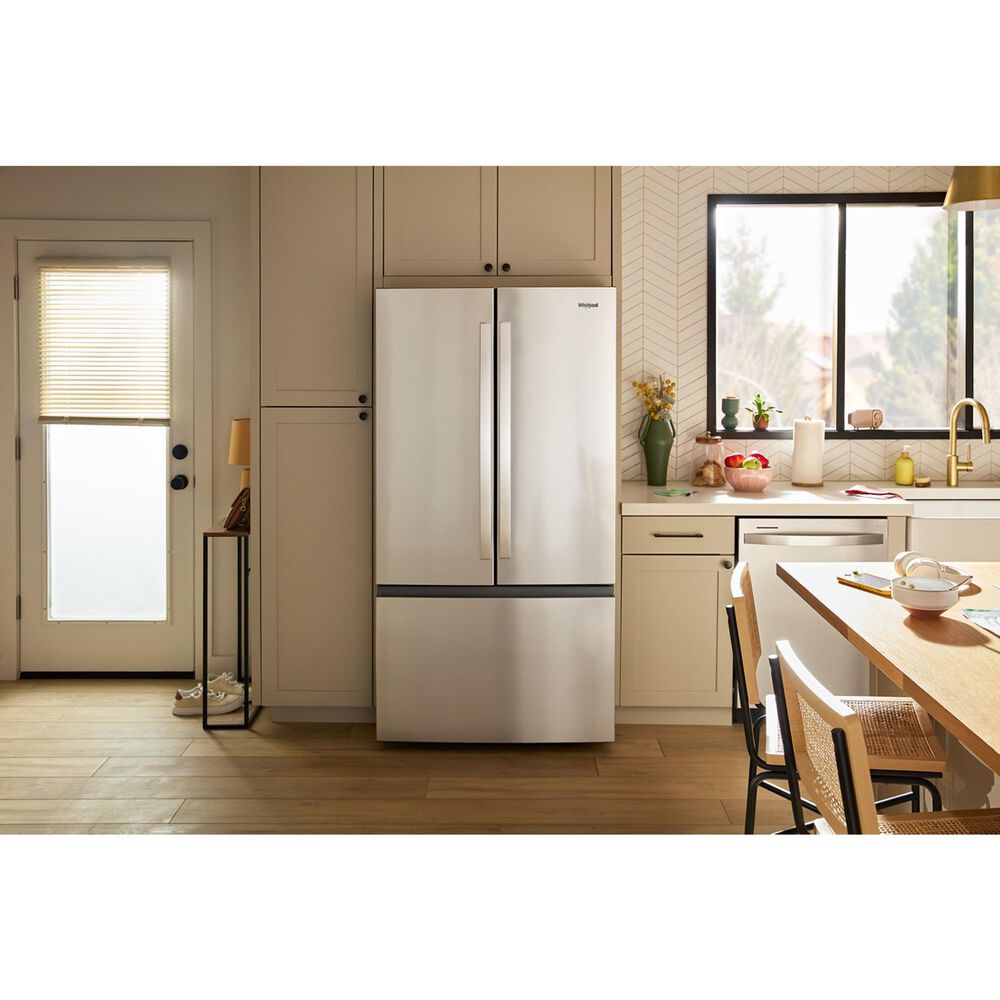 Whirlpool 30.52 Cu. Ft. French Door Refrigerator with Interior Water Dispenser in Fingerprint Resistant Stainless Steel, , large