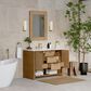 James Martin Vanities Solene 48" Single Bathroom Vanity in Seaside Oak with 3 cm Carrara White Marble Top and Rectangular Sink, , large