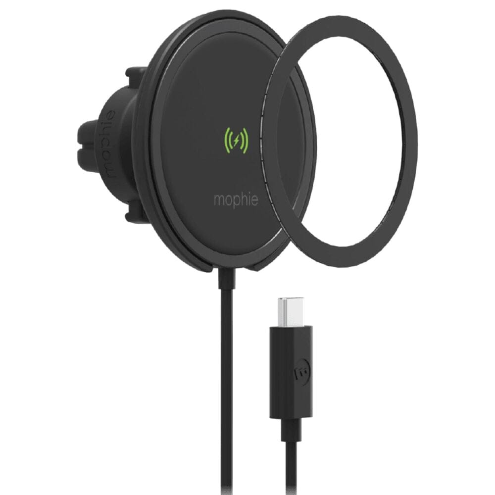 mophie 15W Snap Plus Wireless Charging Vent Mount in Black, , large
