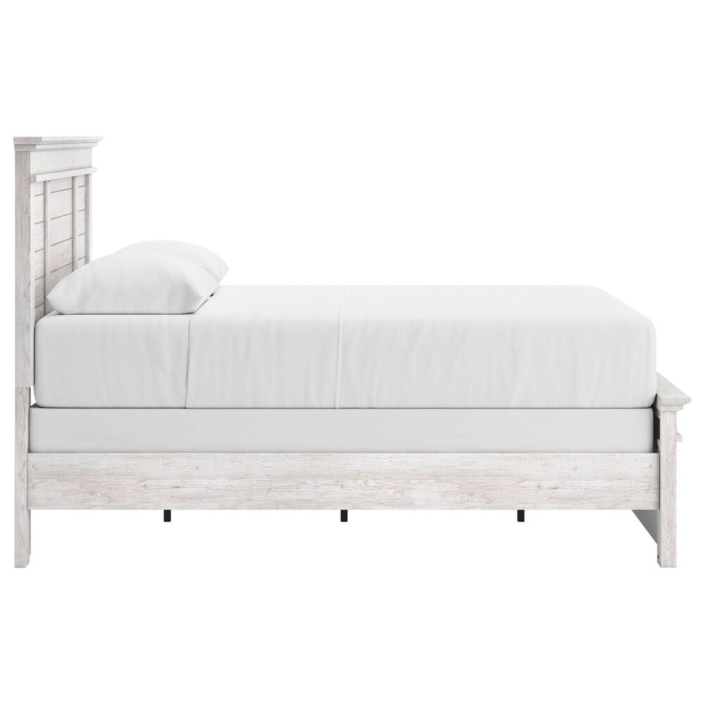 Ashley Makidern 4 Piece Queen Panel Bedroom Set in Whitewash, , large