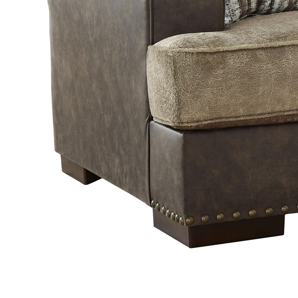 Ashley Alesbury Stationary Loveseat in Chocolate, , large