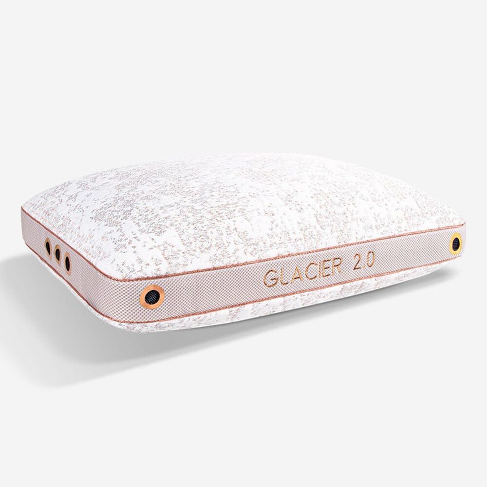 Bedgear Glacier 2.0 Performance Pillow in Snow White and Rose Gold, , large