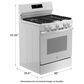 GE Appliances 30" Freestanding Gas Range with 5 Burners in White, , large