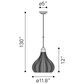Zuo Modern Nezz Ceiling Lamp in Natural, , large