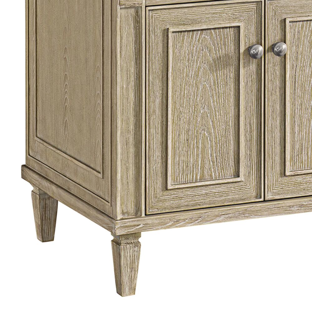 James Martin Vanities Lorelai 72&quot; Double Vanity in Whitewashed Oak with 3 cm White Zeus Quartz Top, , large