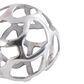 Maple and Jade 3-Piece Abstract Cutout Orb Decorative Sculpture Set in Silver, , large