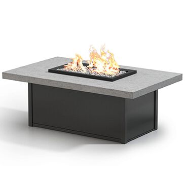 Homecrest Concrete 32"x52" Rectangle Firepit Table in Drift, , large
