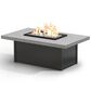 Homecrest Concrete 32"x52" Rectangle Firepit Table in Drift, , large