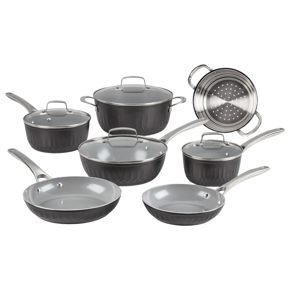 Deal Partners, Inc 11-Piece Non-Stick Cookware Set in Black, , large