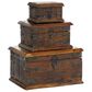 Maple and Jade Rustic Box in Dark Mocha Brown (Set of 3), , large