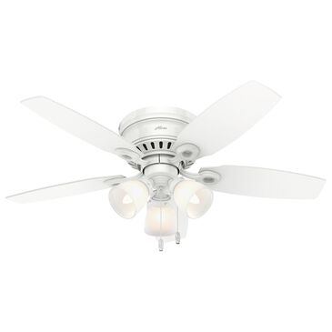 Hunter Hatherton 46" Ceiling Fan with Light in Snow White, , large