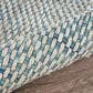 L&R Resources Bleached Naturals 81436 7"9" x 9"9" Bleach, Blue and Ivory Area Rug, , large