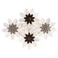 Soho Studio MJ Rain Flower Beige and Taupe 12.4" x 14.13" Marble Mosaic Sheet, , large