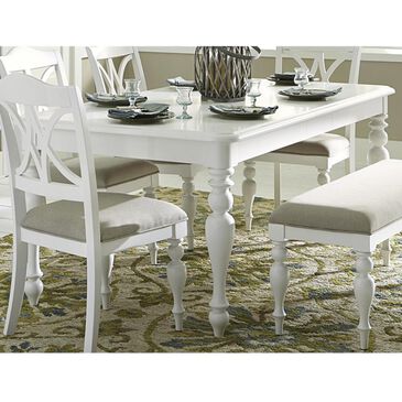 Belle Furnishings Summer House Rectangular Table in Oyster White - Table Only, , large
