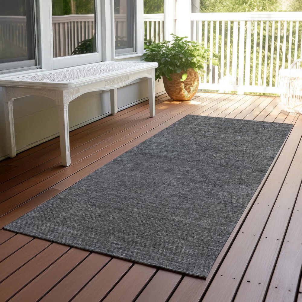 Dalyn Rug Company Soft Essentials Solid Graphite 2'3" x 7'6" Runner, , large