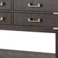Lexora Home Norwalk 60" Double Bathroom Vanity in Brown Oak with White Carrara Marble Top and Rectangular Sinks, , large