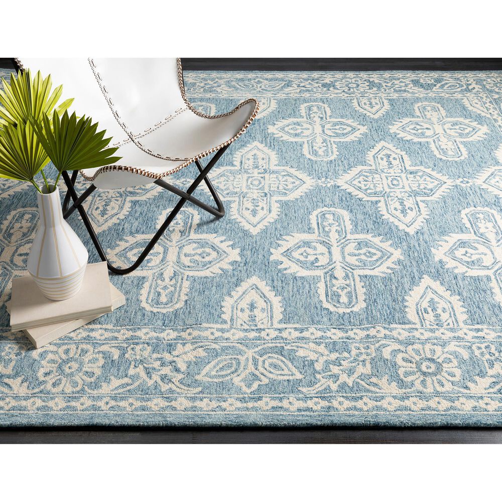 Surya Granada GND-2300 4&#39; x 6&#39; Pale Blue, Beige and Sky Blue Area Rug, , large
