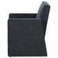 Interlochen Arm Chair with Casters in Selene Indigo, , large