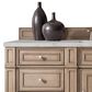 James Martin Vanities Bristol 60" Single Bathroom Vanity in Whitewashed Walnut with 3 cm Victorian Silver Quartz Top and Rectangular Sink, , large