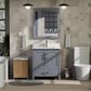 Lexora Home Jacques 30" Single Bathroom Vanity in Dark Grey with 2 cm White Cultured Marble Top and Rectangular Sink, , large