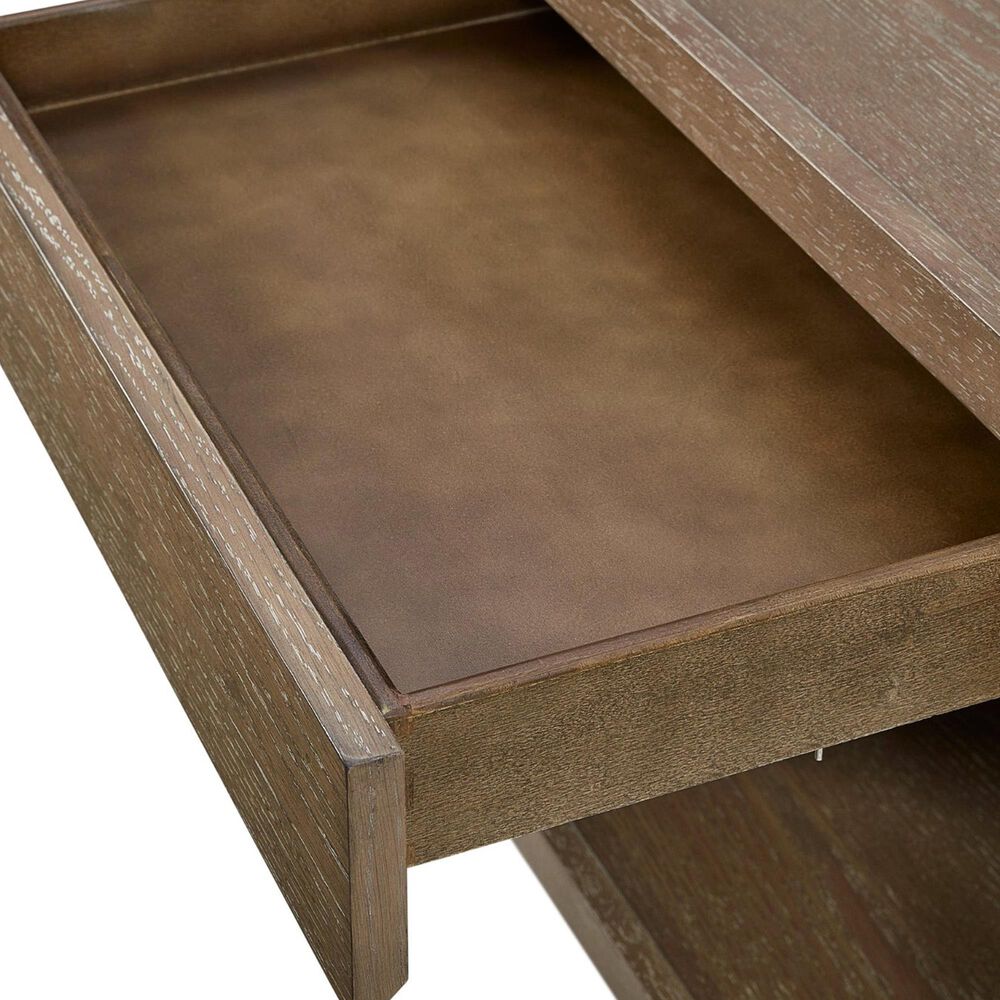 Bernards Furniture Trilogy 1-Drawer End Table in Warm Cocoa, , large