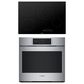 Bosch 800 Series 2-Piece Kitchen Package with Stainless Steel 4.6 Cu. Ft. Single Wall Oven and Black 30" Electric Cooktop, , large