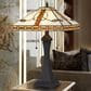 Cal Lighting Tiffany Table Lamp with Amber Shade in Dark Bronze, , large