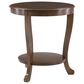 Linon Home Decor Aubert Round Side Table in Hazelnut, , large