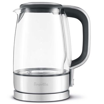 Breville 57 Oz Crystal Electric Kettle in Brushed Stainless Steel and Clear, , large