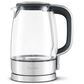 Breville 57 Oz Crystal Electric Kettle in Brushed Stainless Steel and Clear, , large